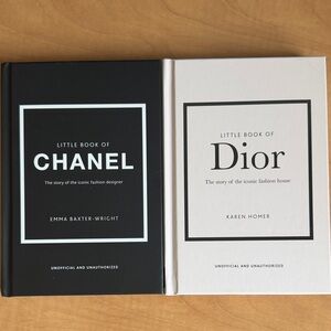 Dior Hardcover Little Book Set - Black & Cream Covers